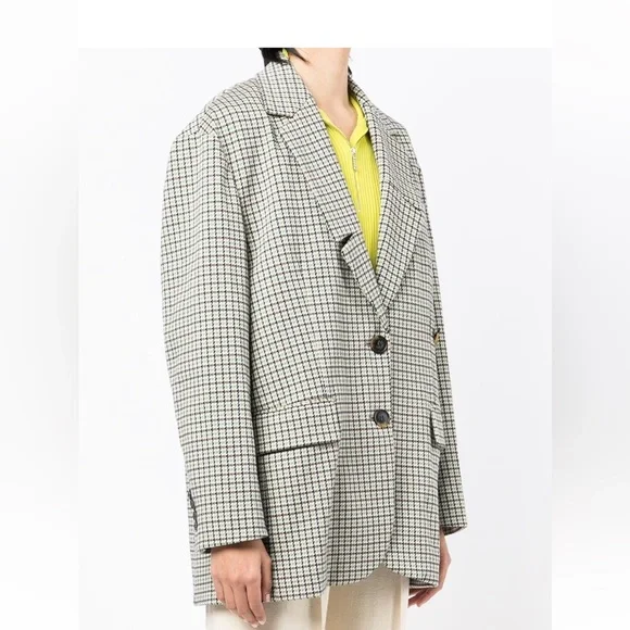 Tibi Jackets Coats Tibi Liam Checked Blazer Poshmark
